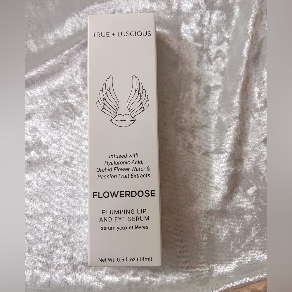 True+Luscious Flowerdose Plumping Lip & Ey Serum New